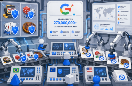 Google blokkerer 270 millioner pengespillannonser i 2025 etter hvert som reguleringspresset øker img