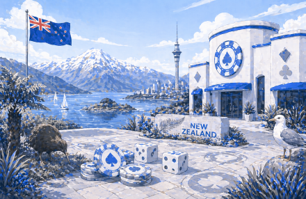 New Zealands parlament vedtar lovforslag om nettkasino ved siste behandling bilde