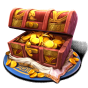 Chest with Coins bilde