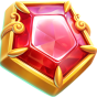 Red gemstone bilde