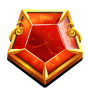 Red gemstone bilde