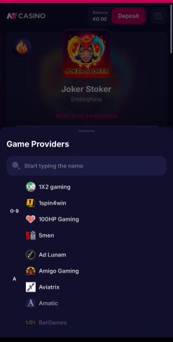 NV kasinospillleverandører