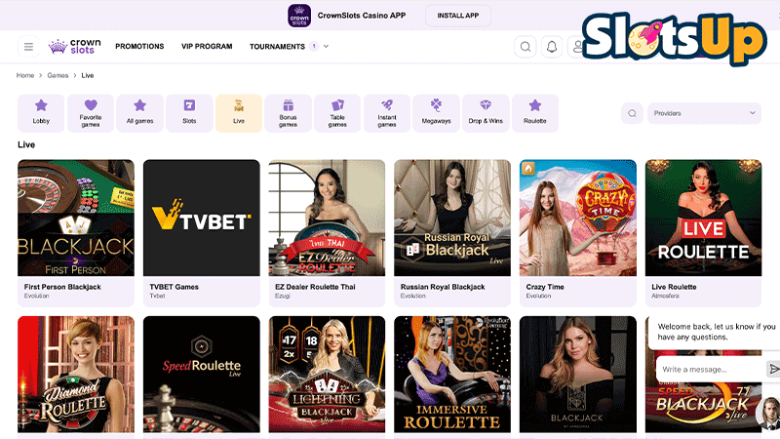 crownslots bordspill