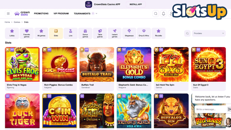 crownslots spilleautomater