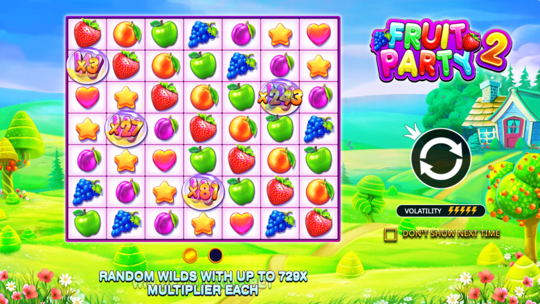 Fruit Party 2 Main Screen