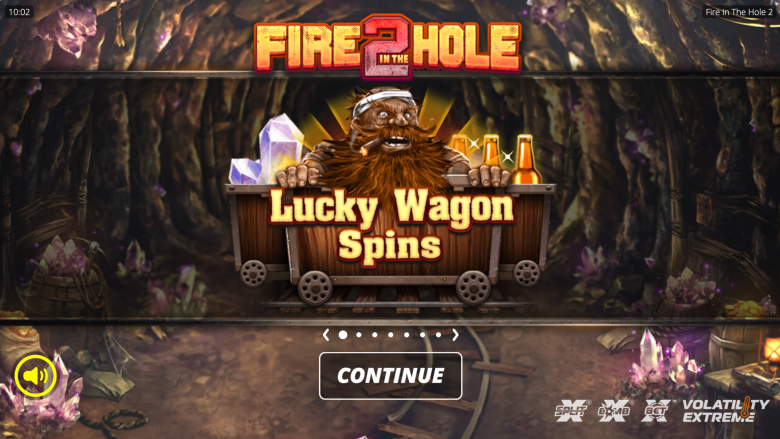 Fire in the Hole 2 Main Screen