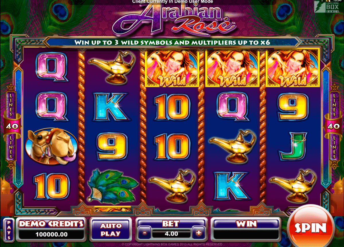 arabian rose microgaming automat pa nett