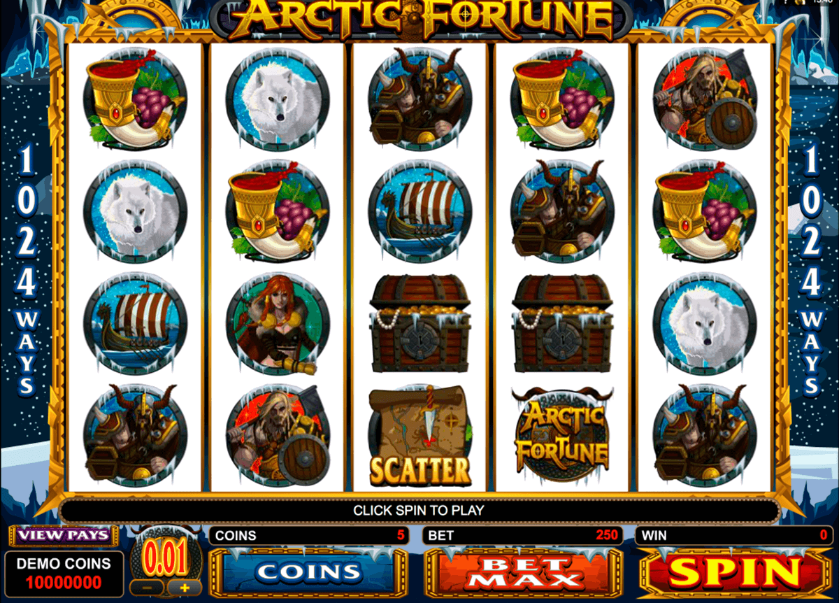 arctic fortune microgaming automat pa nett