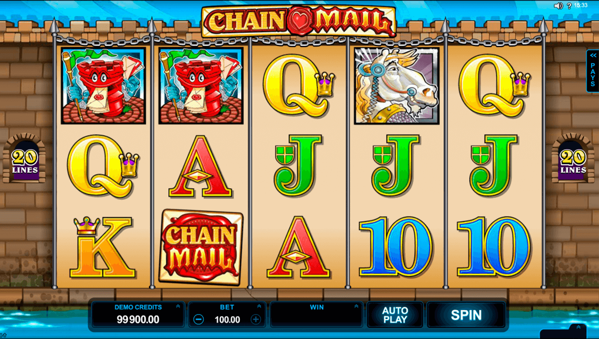 chain mail microgaming automat pa nett