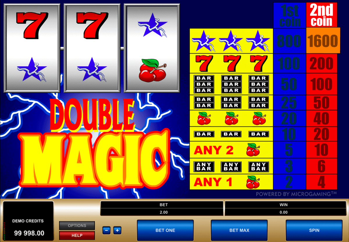 double magic microgaming automat pa nett