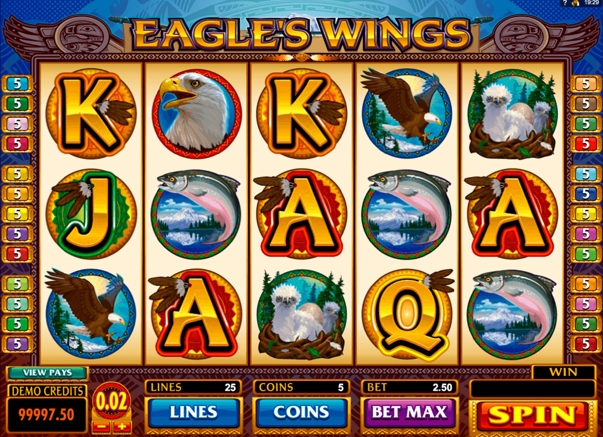 eagles wings microgaming automat pa nett