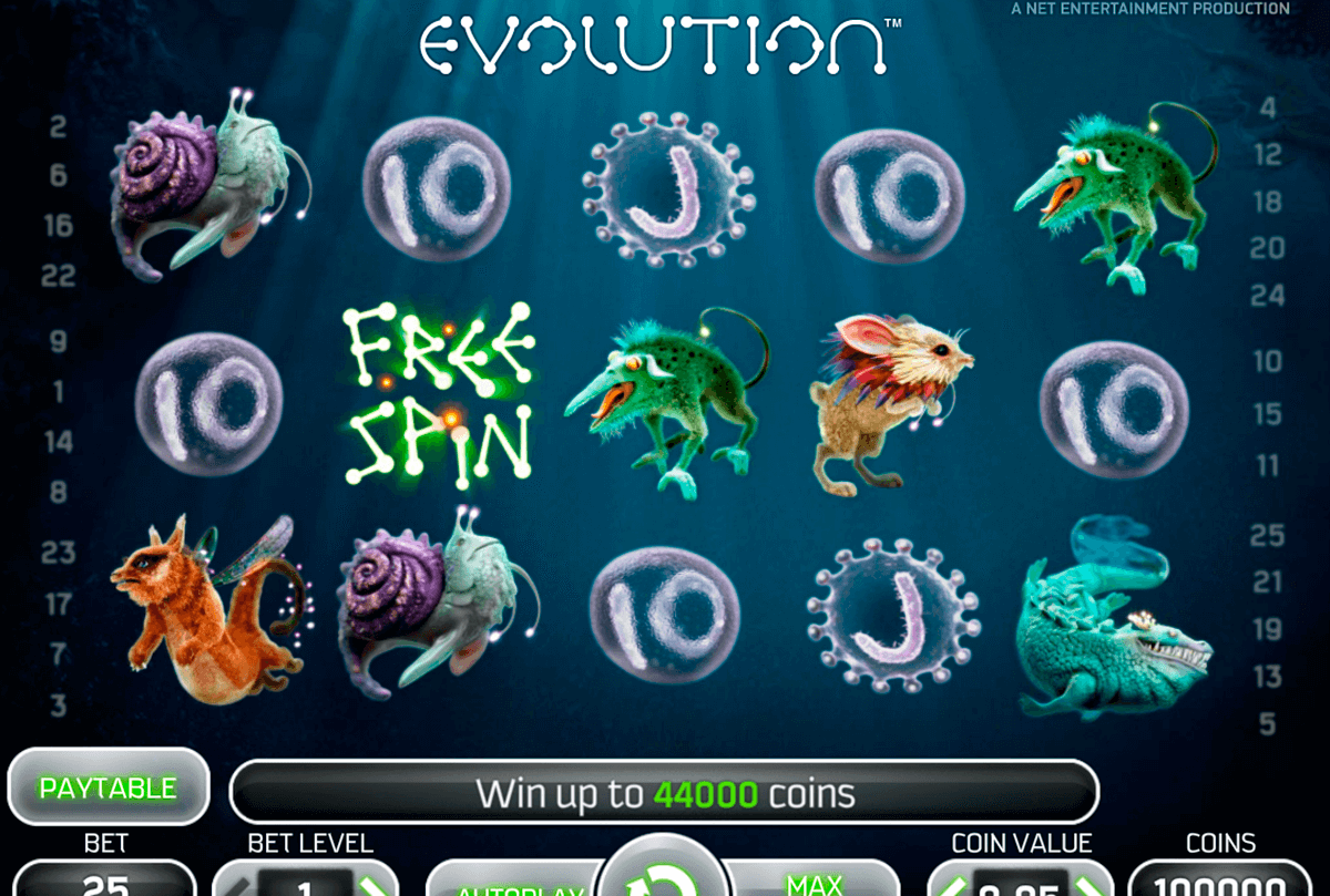 evolution netent automat pa nett 