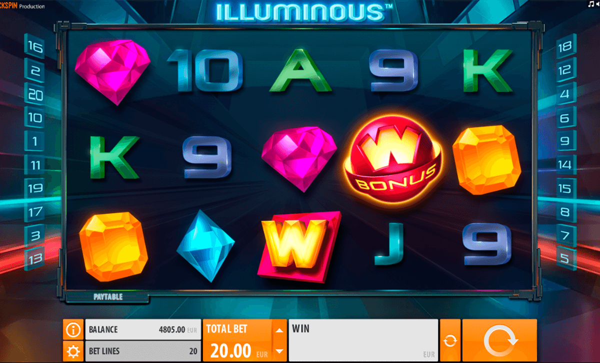 illuminous quickspin automat pa nett