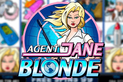 logo agent jane blonde microgaming spilleautomat 