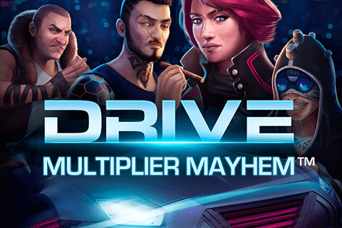 logo drive multiplier mayhem netent spilleautomat 