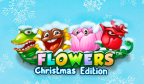 logo flowers christmas edition netent spilleautomat 