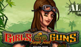 logo girls with guns jungle heat microgaming spilleautomat 