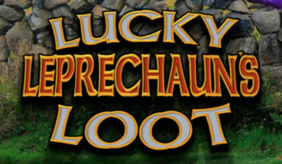logo lucky leprechauns loot microgaming spilleautomat 