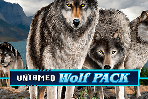 logo untamed wolf pack microgaming spilleautomat 