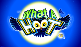 logo what a hoot microgaming spilleautomat 