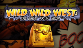 logo wild wild west the great train heist netent spilleautomat 