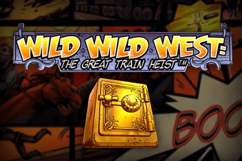 logo wild wild west the great train heist netent spilleautomat 