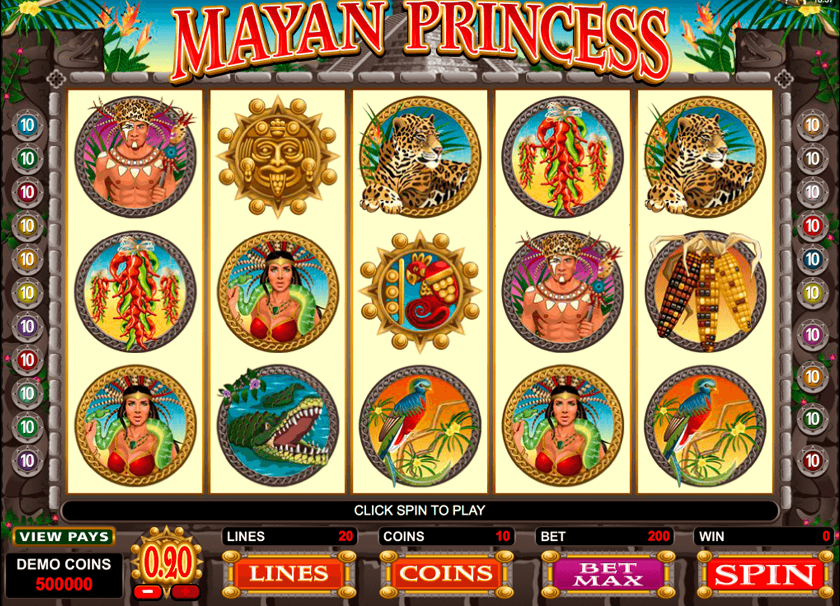 mayan princess microgaming automat pa nett 