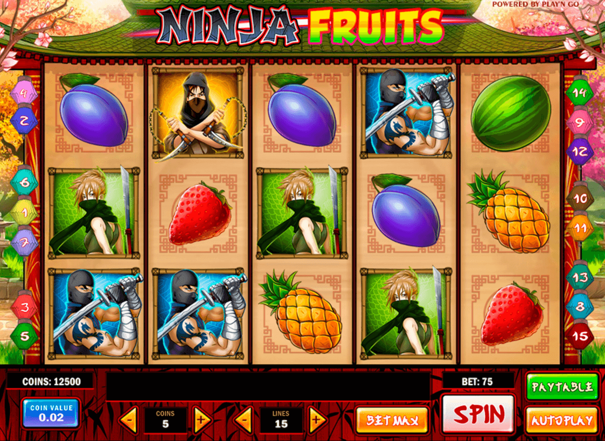 ninja fruits playn go automat pa nett