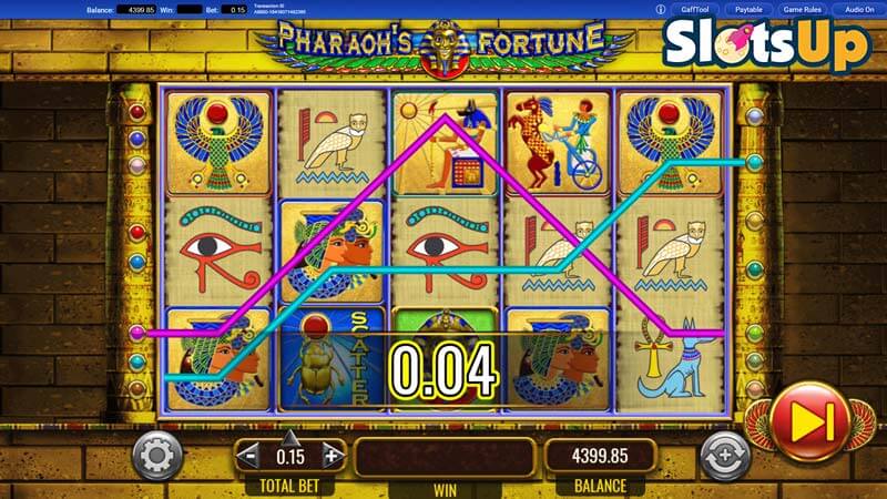 pharaohs fortune online slot win