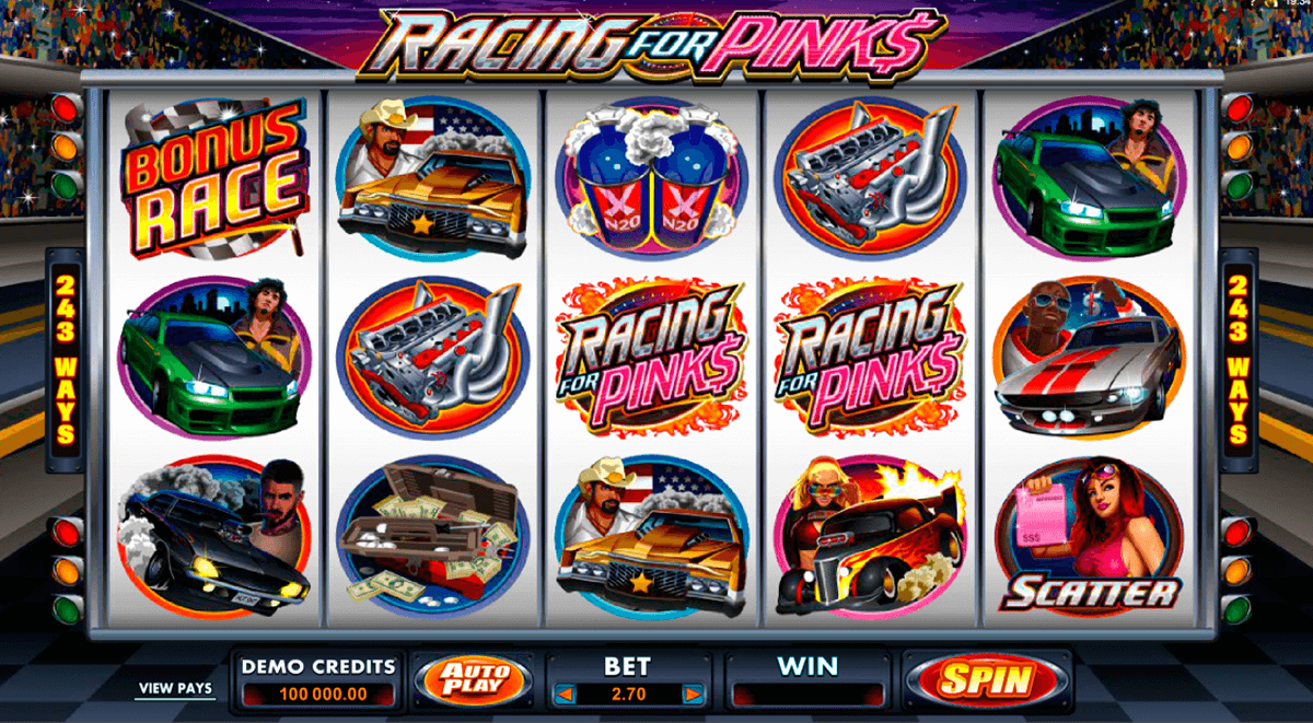 racing for pinks microgaming automat pa nett