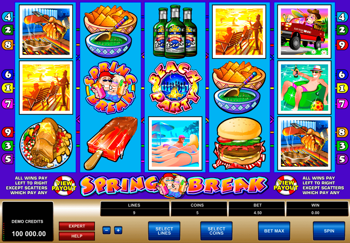 spring break microgaming automat pa nett