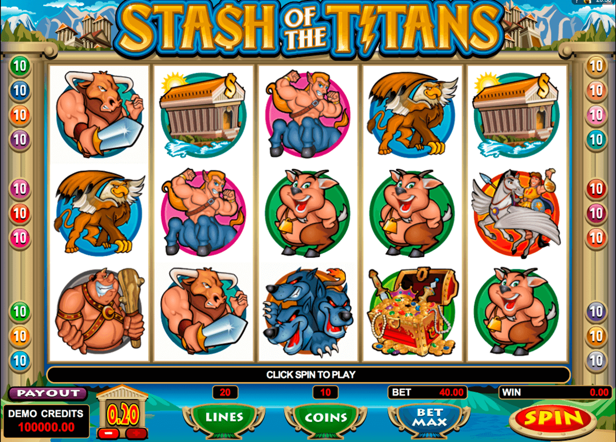 stash of the titans microgaming automat pa nett