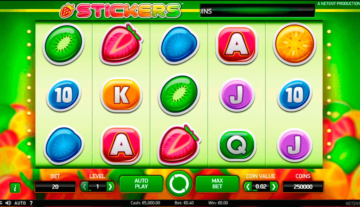 stickers netent automat pa nett