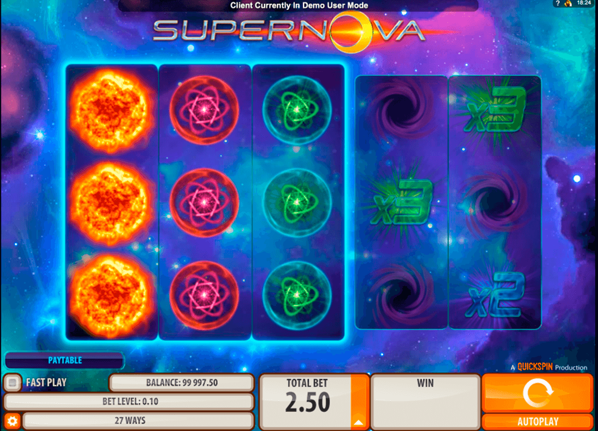 supernova quickspin automat pa nett