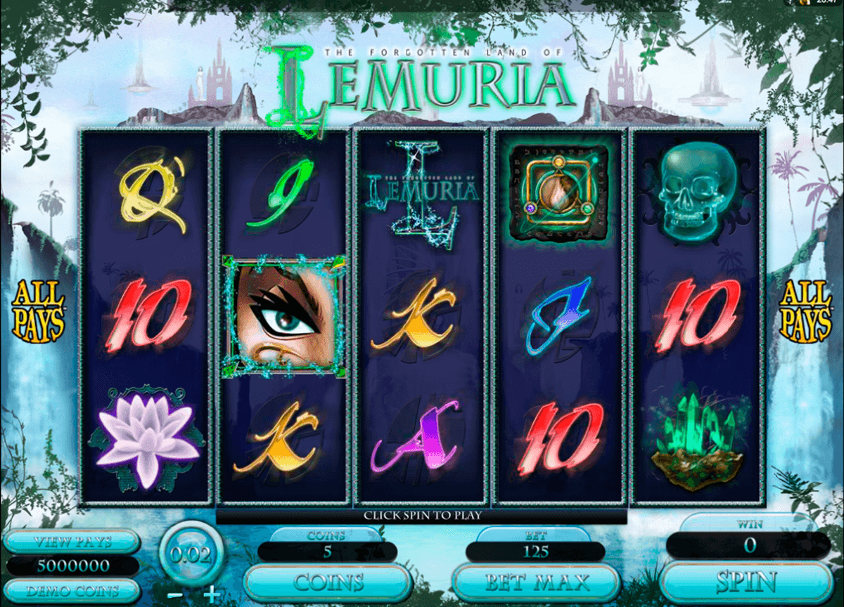 the land of lemuria microgaming automat pa nett