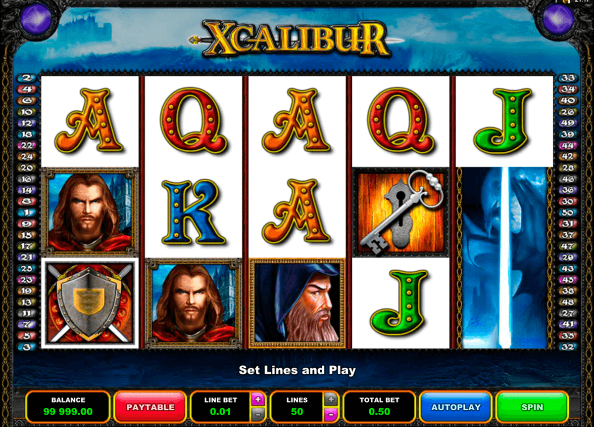 xcalibur microgaming automat pa nett
