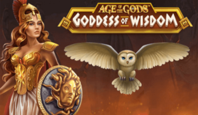 logo age of the gods goddess of wisdom playtech spilleautomat 