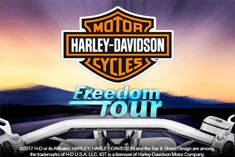 logo harley davidson freedom tour igt spilleautomat 